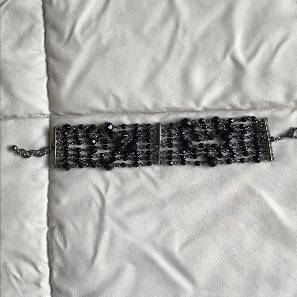 Black beaded bracelet